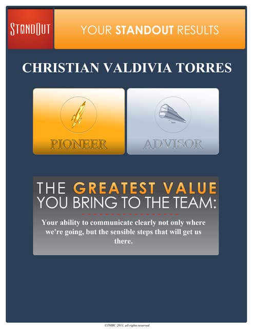 StandOut Assessment C.Torres
