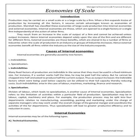 8 Economies of scale