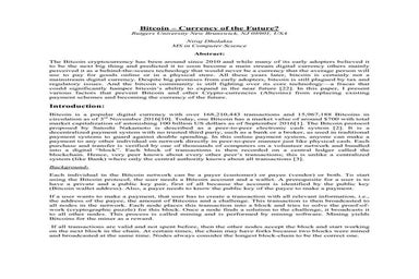 Bitcoin-the Currency of Future