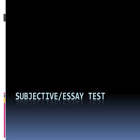 8 essay test