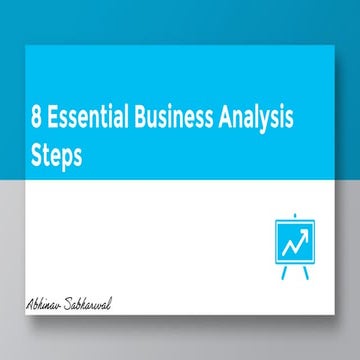 8 essential business analysis steps