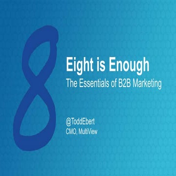 8 Essentials of B2B Marketing