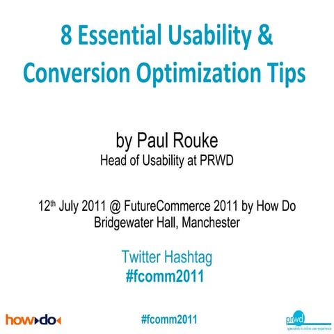 8 Essential Usability and Conversion Optimisation Tips - How Do Future Commer...