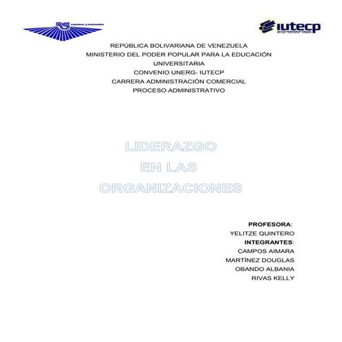 8 expo liderazgo en las organizaciones