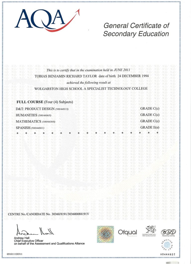 Gcse meaning picture