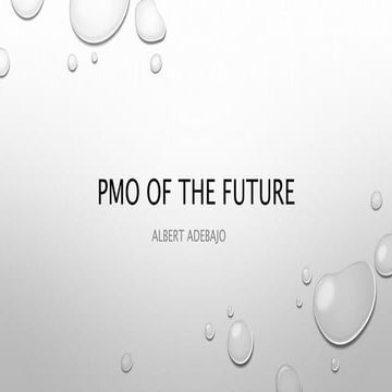 PMO OF THE FUTURE