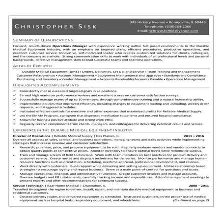 Supervisor resume | DOC