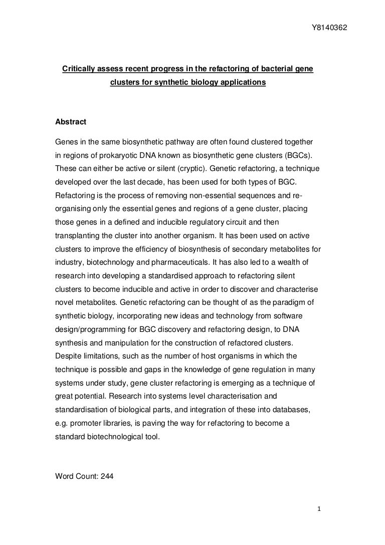 thesis about biology