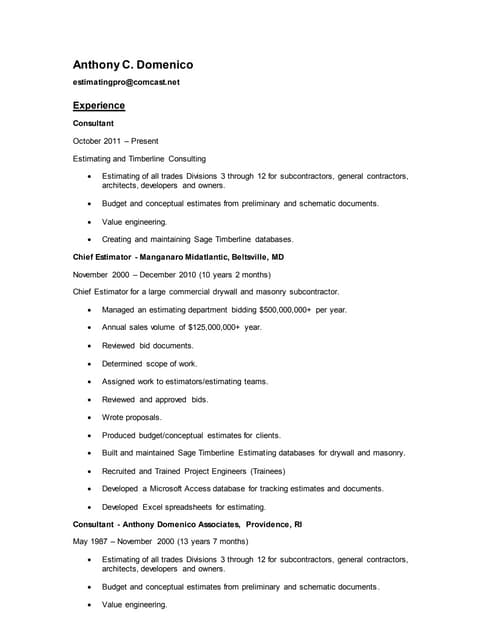 Anthony C Domenico Resume - 8fbcfc34 9150 416c 9313 C2d82cf3d3dc 151022130010 Lva1 App6892 Thumbnail 