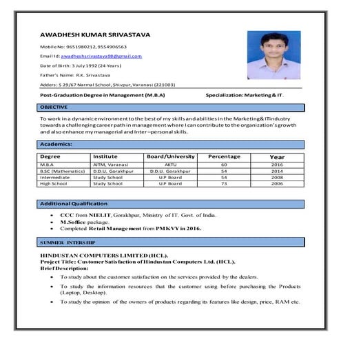 AWADHESH KUMAR SRIVASTAVA