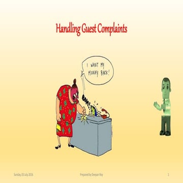 Handling Guest Complaints