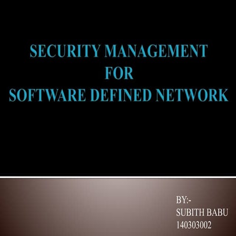 Software Define Network