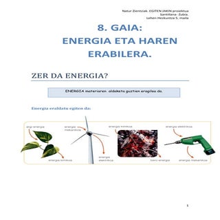 8 gaia energia eta haren erabilera