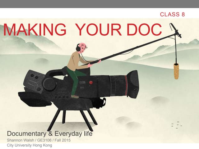 Ge3106: Making your Doc