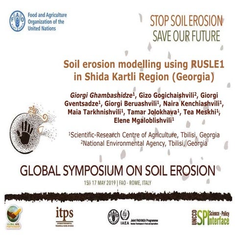 Soil erosion modelling using RUSLE1 in Shida Kartli Region (Georgia)