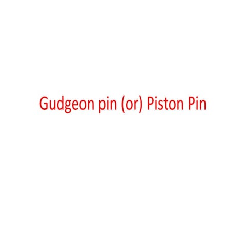 8 gudgeon pin