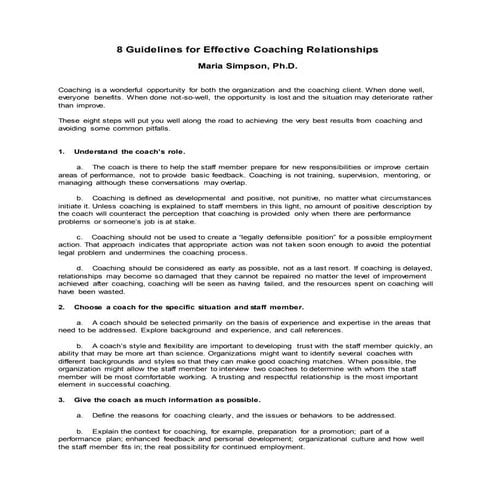 Coachingpacket1 | PDF