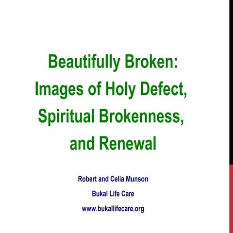 Images of "Holy Defect" Beautifully Broken