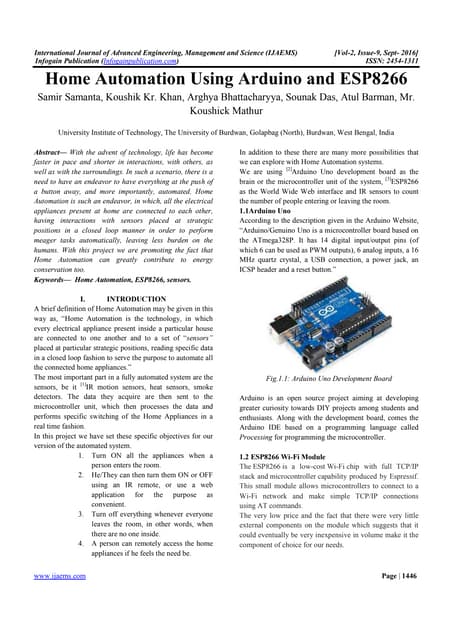 Patient Health Monitoring System Using Arduino & ESP8266 | PPT