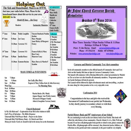 8 June 2014 [Newsletter]