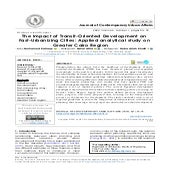 The Impact of Transit-Oriented Development on Fast-Urbanizing Cities: Applied analytical study on Greater Cairo Region