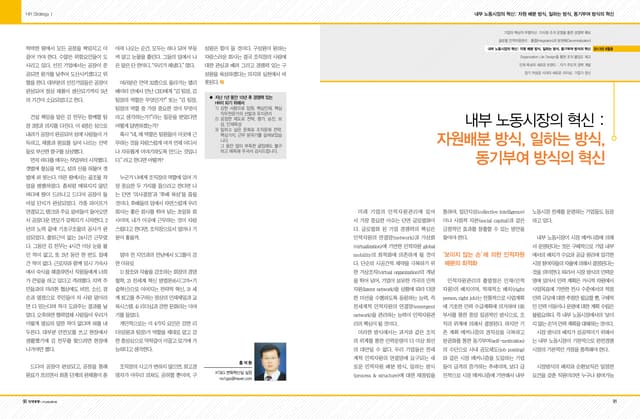 내부 노동시장의 혁신