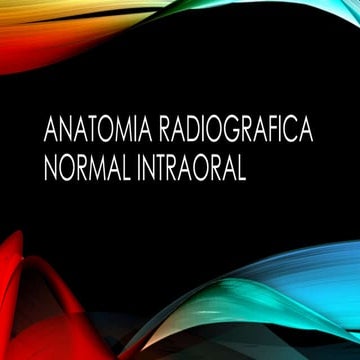 Anatomía radiográfica normal intraoral