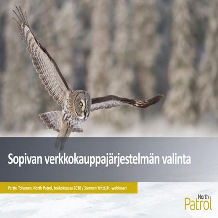 Sopivan verkkokauppa-alustan valinta
