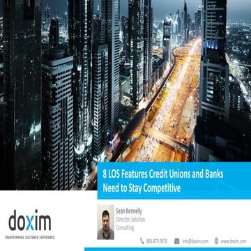8 LOS Features Credit Unions Need to Stay Competitive  