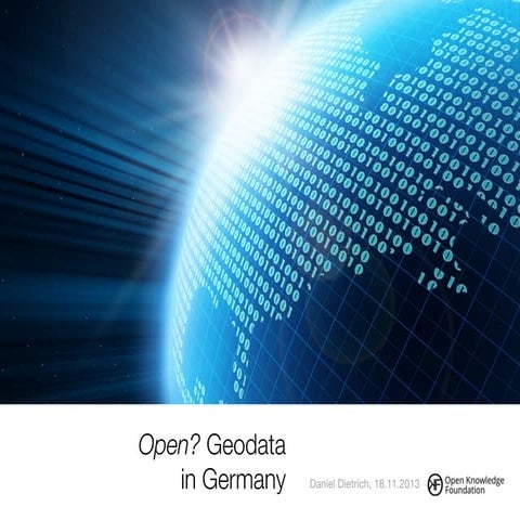 Open Geodata in Germany