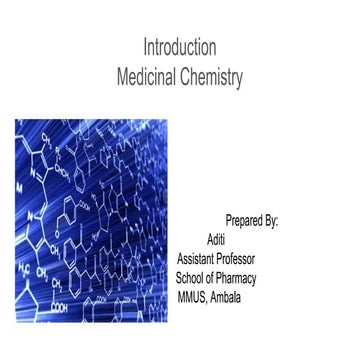 Medicinal chemistry