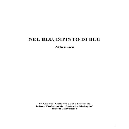 Nel Blu Dipinto Di Blu Deutsch Nel blu dipinto di blu | PDF