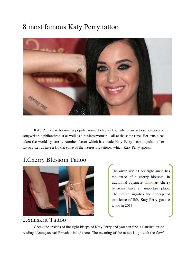 8 most famous katy perry tattoo