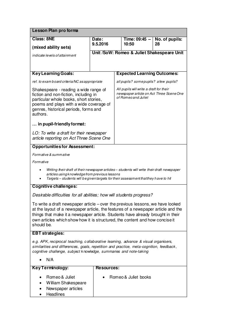 8ne Newspaper Article Draft 9 5 16 Lesson Plan