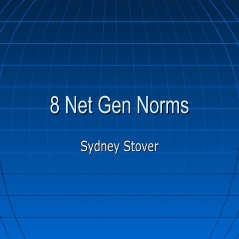 8 net gen norms