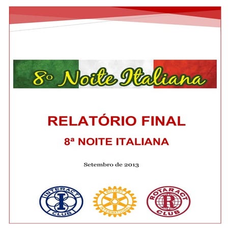 Release Final - 8a. Noite Italiana