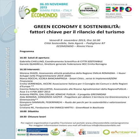Green Economy e sostenibilità: fattori chiave per il rilancio del turismo 