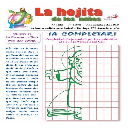 8 octubre la hojita de los niños