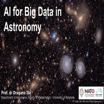 [DSC Europe 25] Dragana Ilic - AI for Big Data in Astronomy.pptx