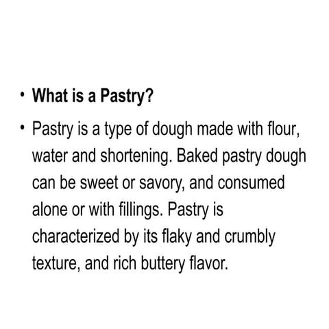 Pastry | PPTX