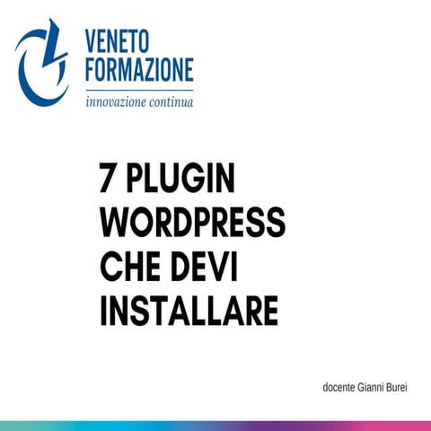 7 plugin word press che devi installare