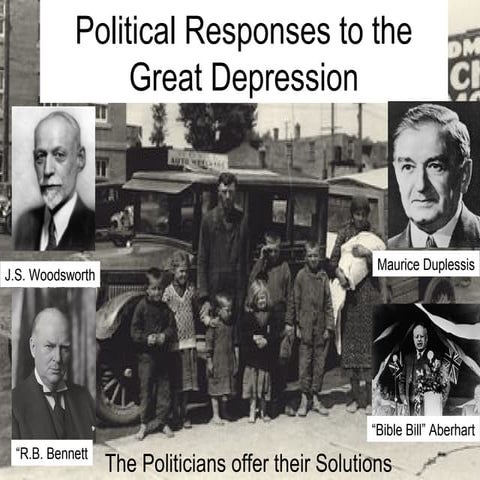 Political Responses to the Great Depression