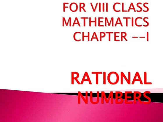 Rational number ppt