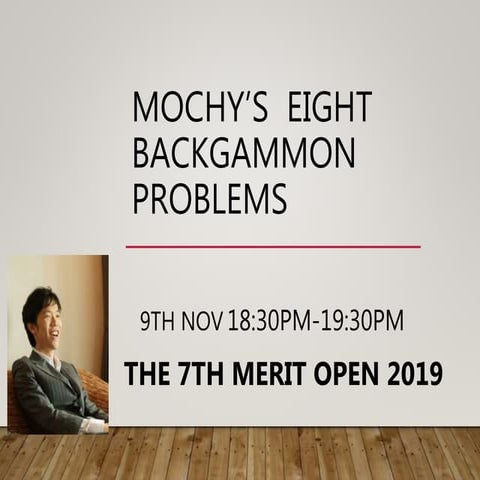 Mochy's 8 Backgammon Quiz in Cyprus Merit Open 2019