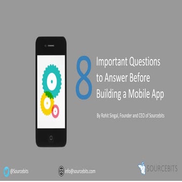 8 Important Questions You Need to Answer Before Building a Mobile App