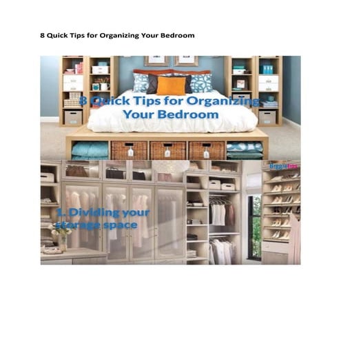 8 Quick Tips for Organizing Your Bedroom | PDF