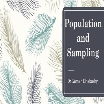 Sampling  Nursing Study Guide and Questions