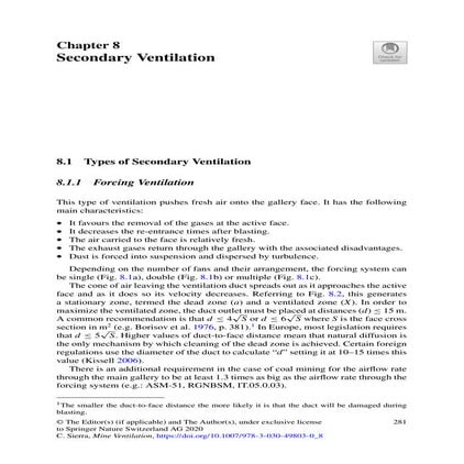 Ventilation of underground mine | PDF