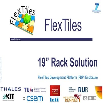 FlexTiles Platform integrated in 19" Rack Enclosure