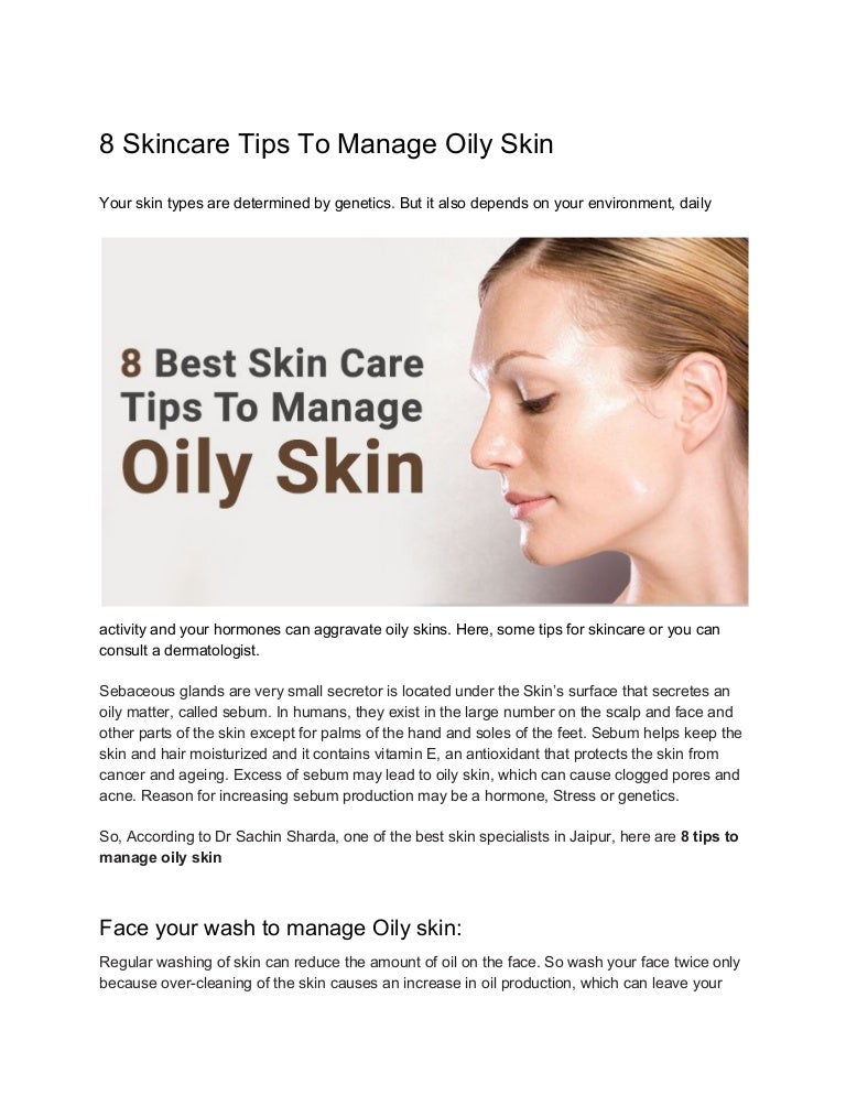 oily face tips